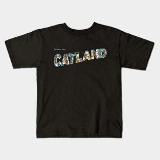 Greetings from Catland Kids T-Shirt